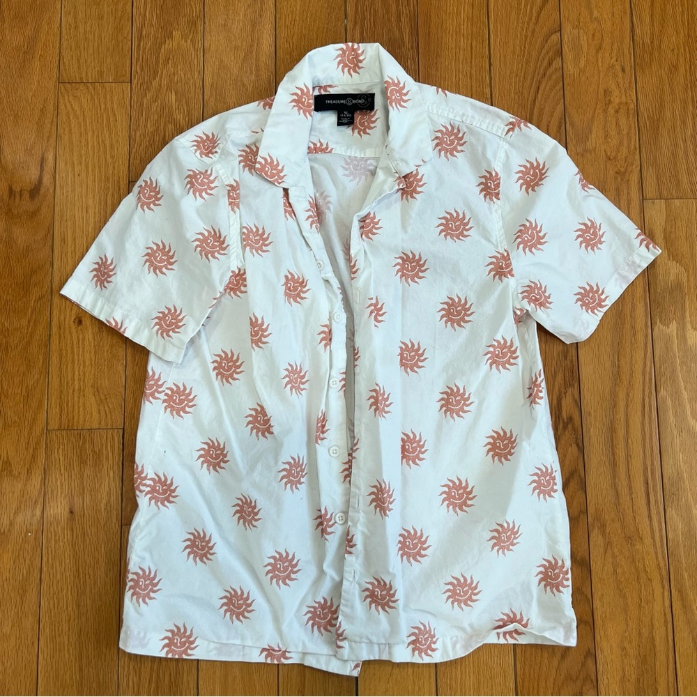 Nordstrom Sun Pattern button down Shirt